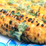 Roasted Corn with Lime Cilantro Butter